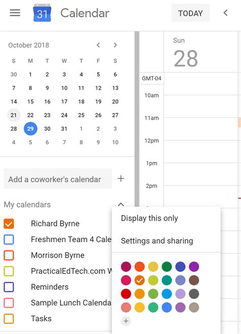 Change Color Of Google Calendar